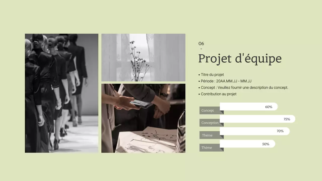 Design de mode simple et portfolio dans des couleurs pastel