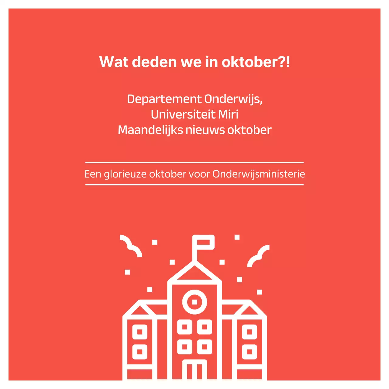 Red's eenvoudig universiteitsdepartement maandelijks nieuws