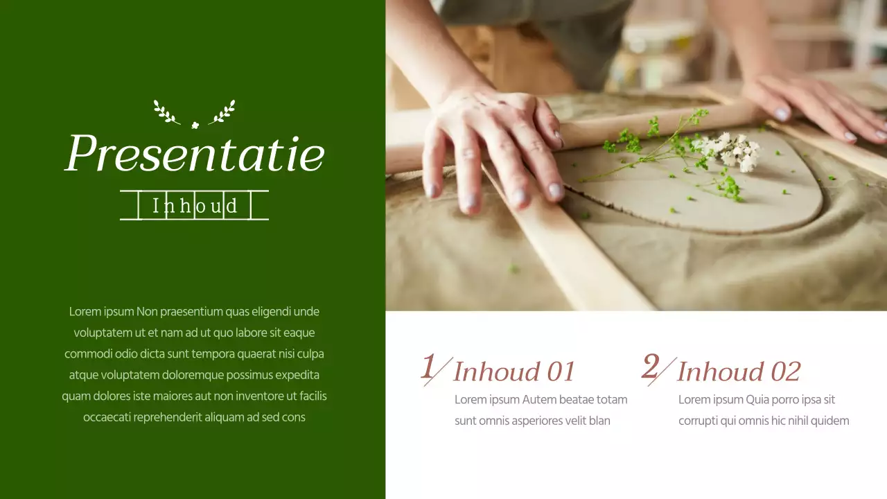 Groen handschriftpapier