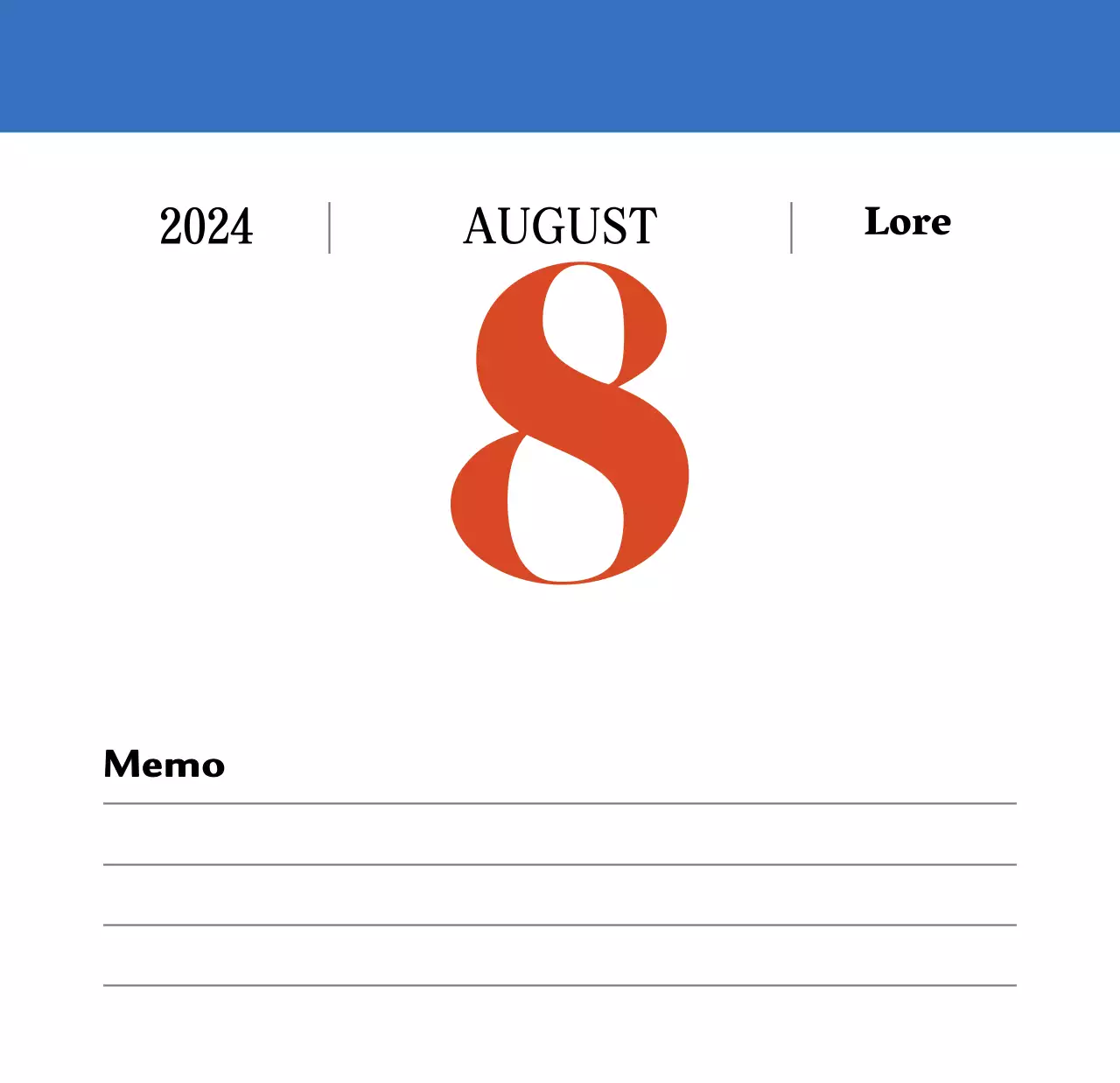 Retro-Konzept Nostalgie-Kalender in rot und blau