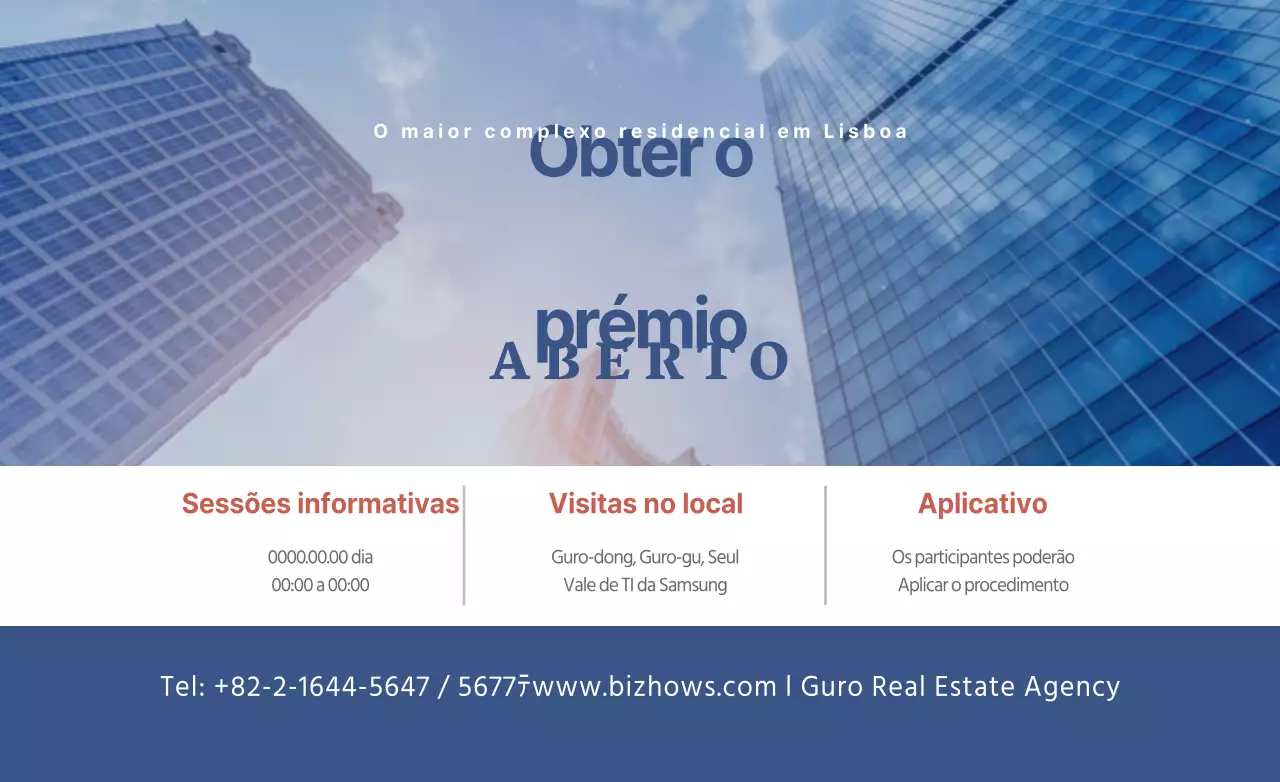 Conceber um hotpack de confiança com fotografias de edifícios no centro da cidade para promover a venda de apartamentos