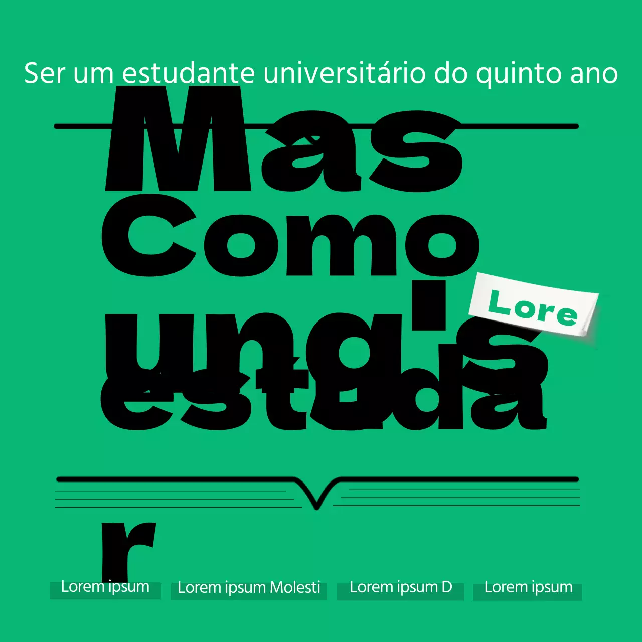 Uma coleção de dicas de estudo dos mestres de estudo dos estudantes universitários verdes