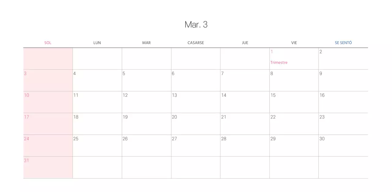 Calendario eclesiástico con cálidas ilustraciones