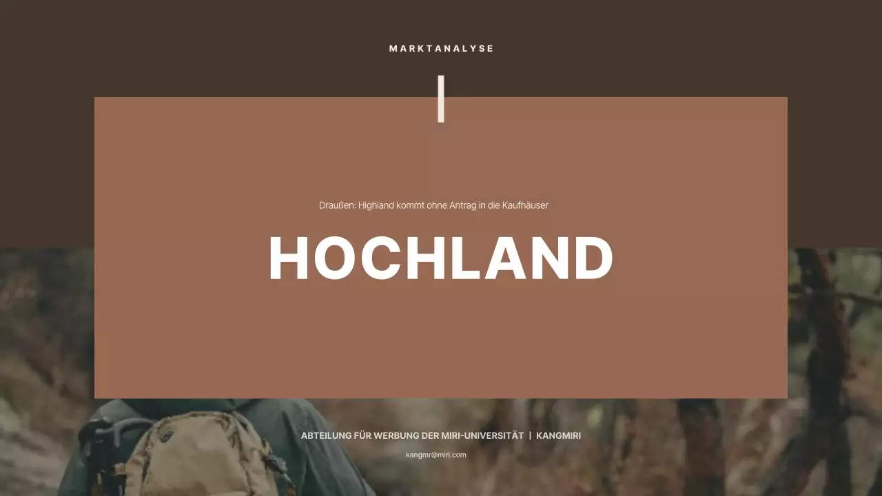 Braun und einfach für die Präsentation von Fallstudien