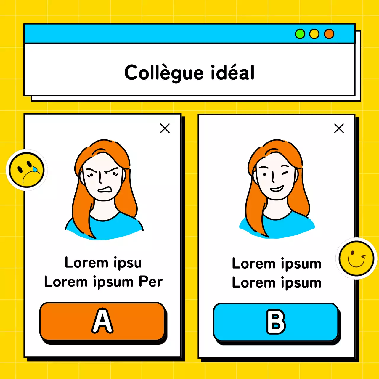 Un jeu d'équilibre sur le lieu de travail avec des touches de jaune et de bleu clair posté par
