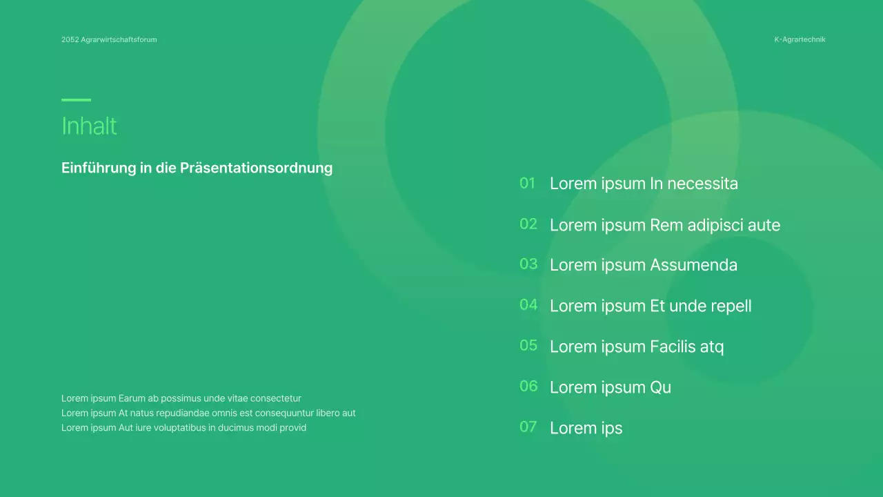 Grün und einfach: Seminarpräsentationen des Wirtschaftsforums Landwirtschaft und Unternehmen