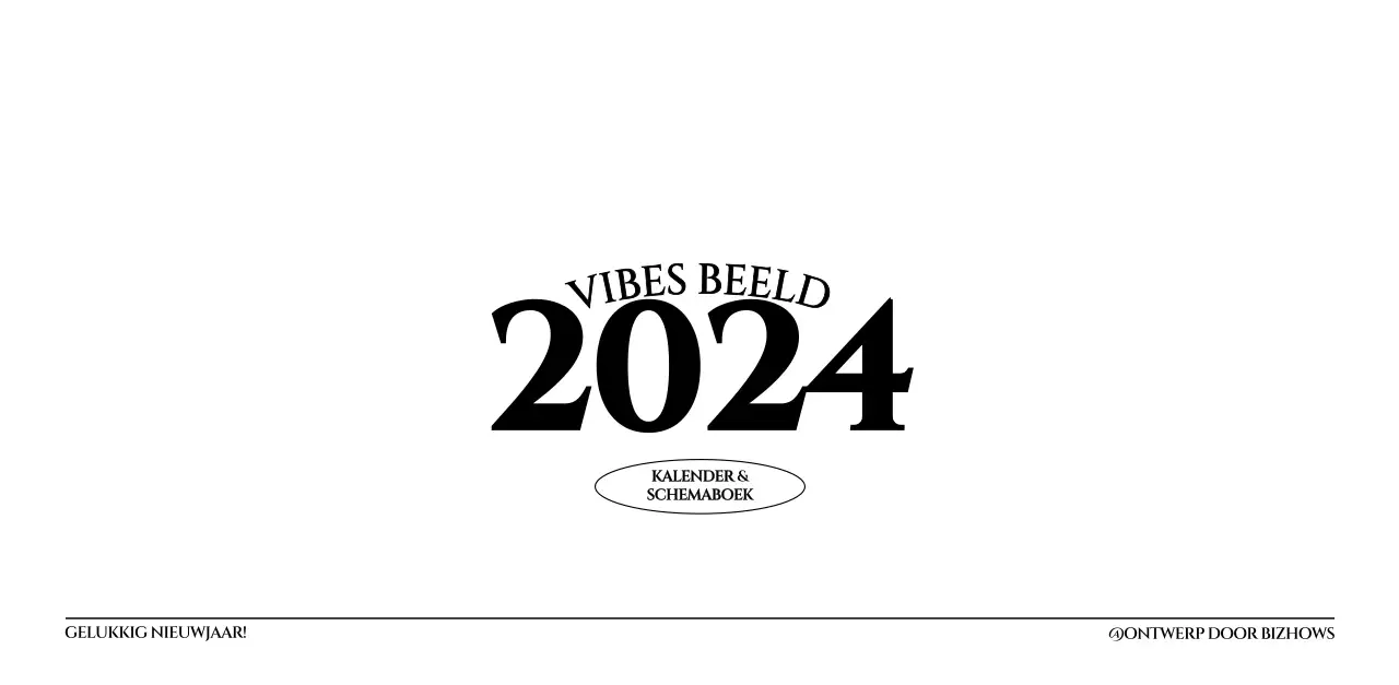 Eenvoudige stijl muurkalender met zwart-wit emotionele reisfotografie concept