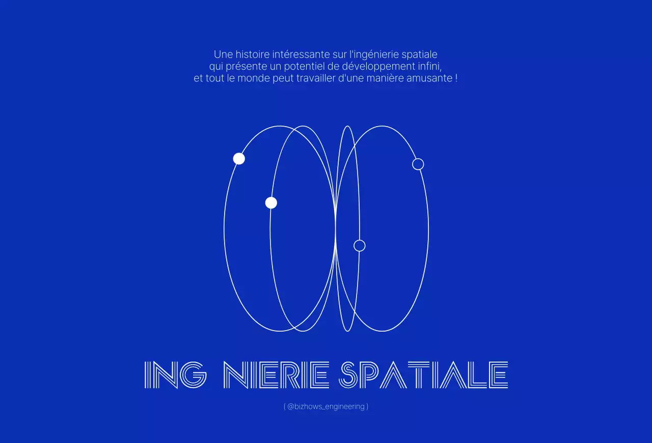 Concept d'ingénierie simple et épuré en bleu marine et blanc.