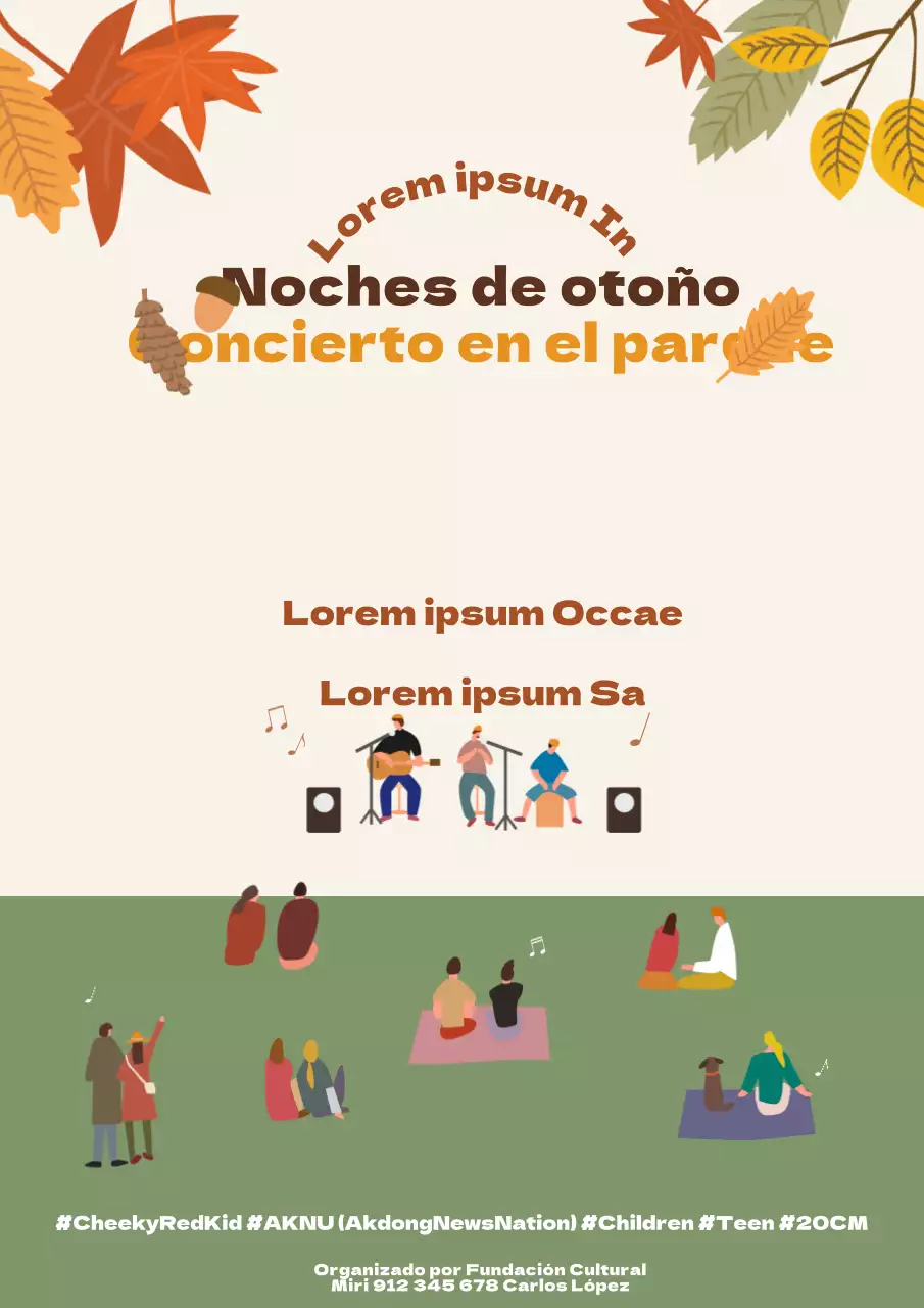Concierto del Parque de Otoño_Seroposter