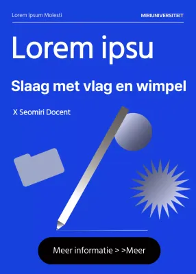 Een eenvoudige sollicitatiebrief in blauw en grijs