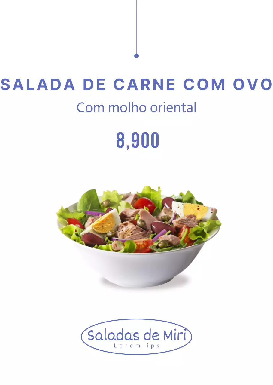 Limpar os painéis das ementas das saladas