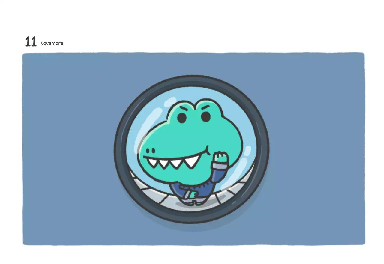 Un calendrier avec un joli concept d'illustration d'Argo