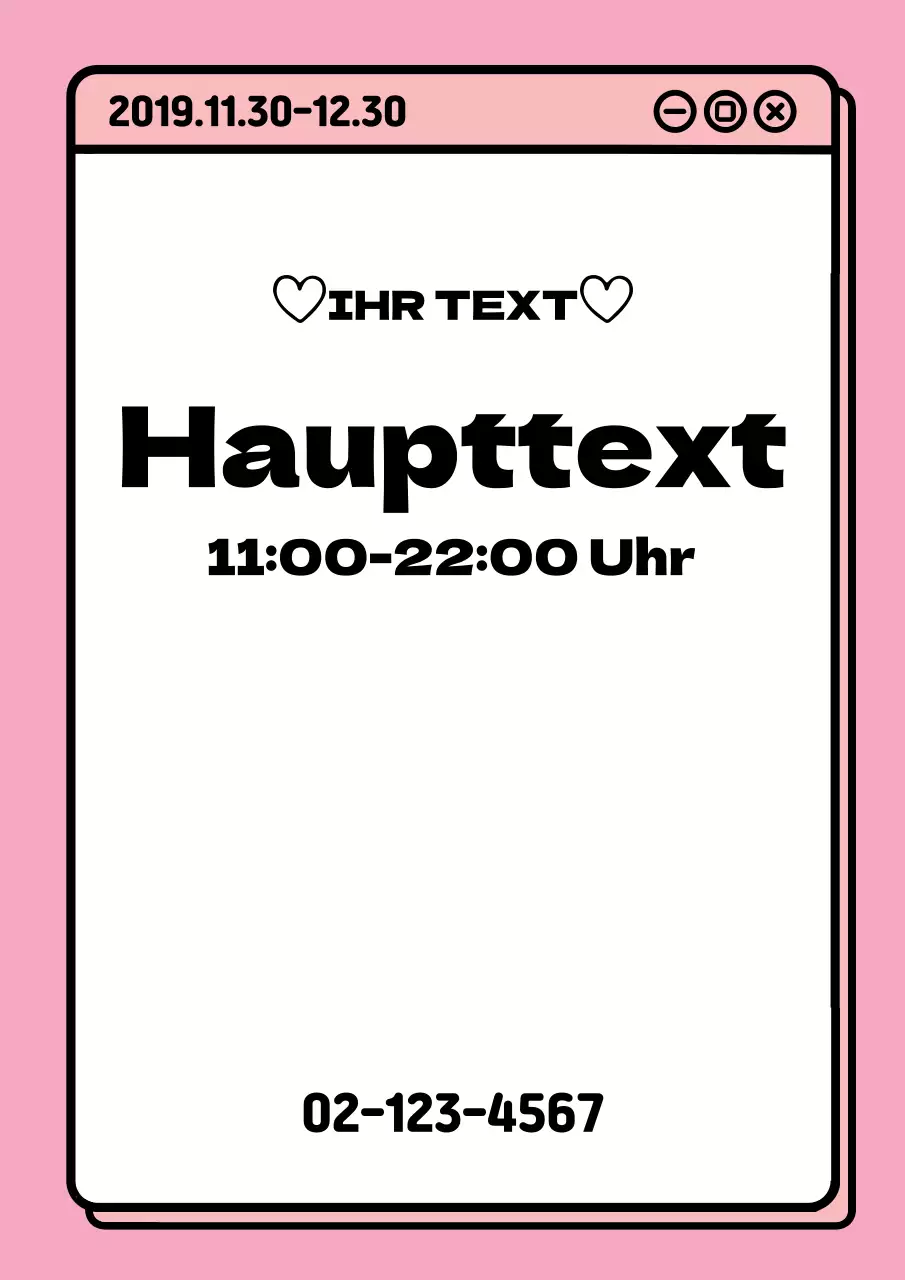 Niedliche Texteingabevorlagen