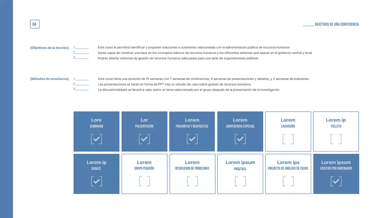 Un programa universitario pastel y sutil