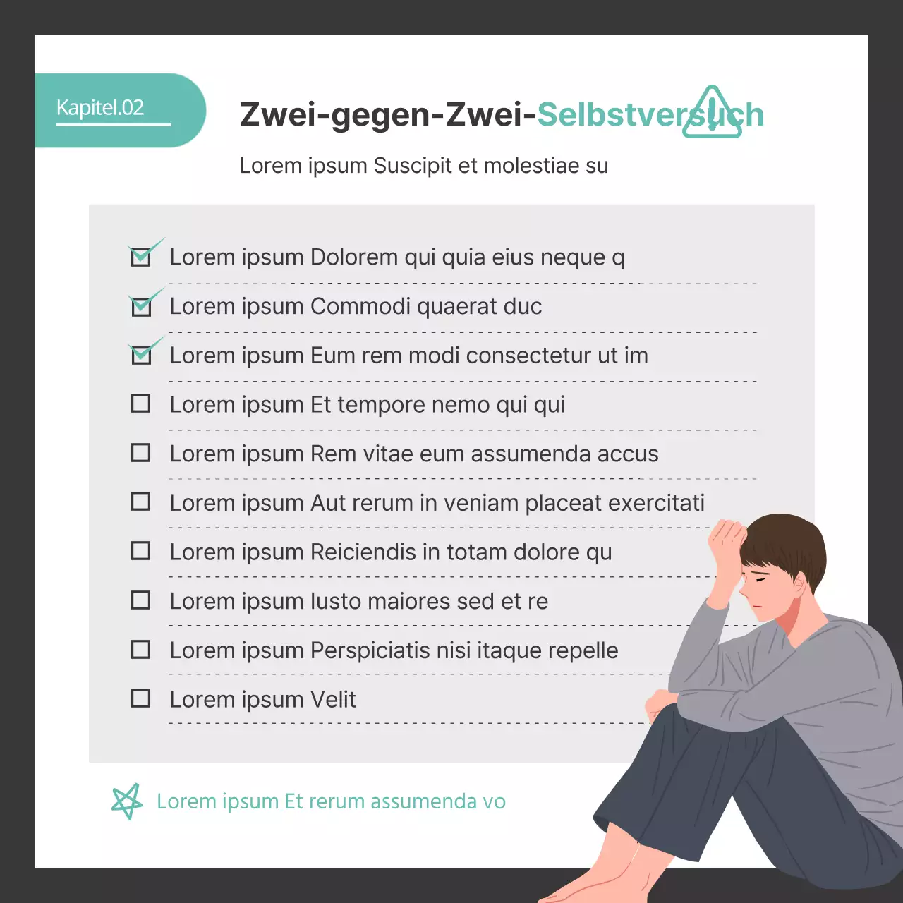 Graue und mintfarbene fotografische Illustration des Universitätslebens mit zwei Flaschen cardNews