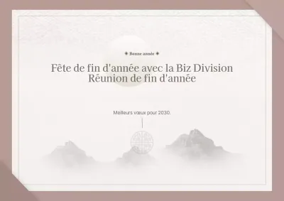 Réunions de fin d'année