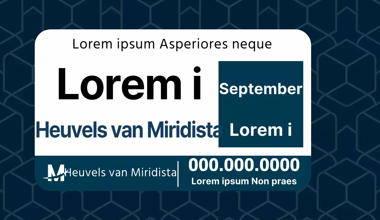 Ontwerp een leesbare verkoopadvertentie met een veelhoekig patroon