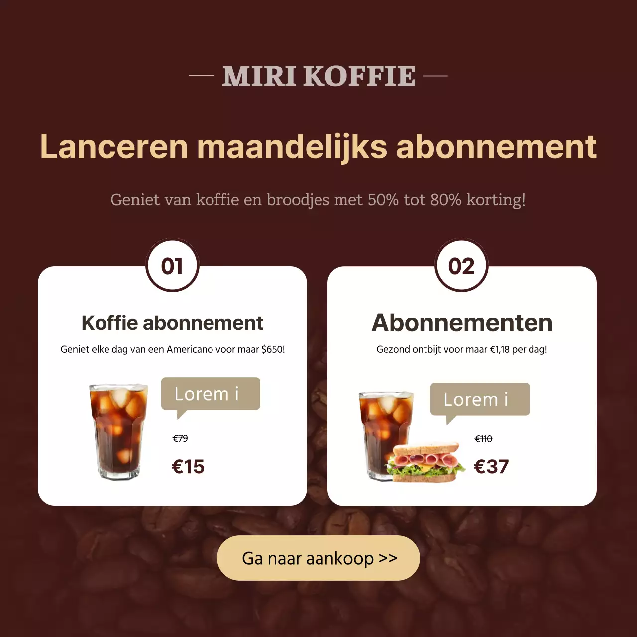 Lanceerde de maandelijkse abonnementsdienst Miri Cafe in Braunton en promootte de abonnementsdienst voor koffiesets in de ochtend