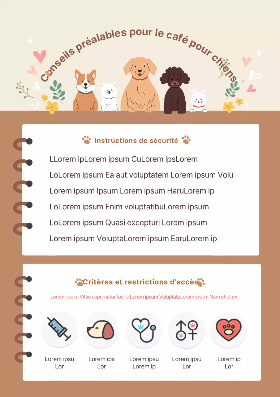 Brown Brown Dog Cafes Mode d'emploi