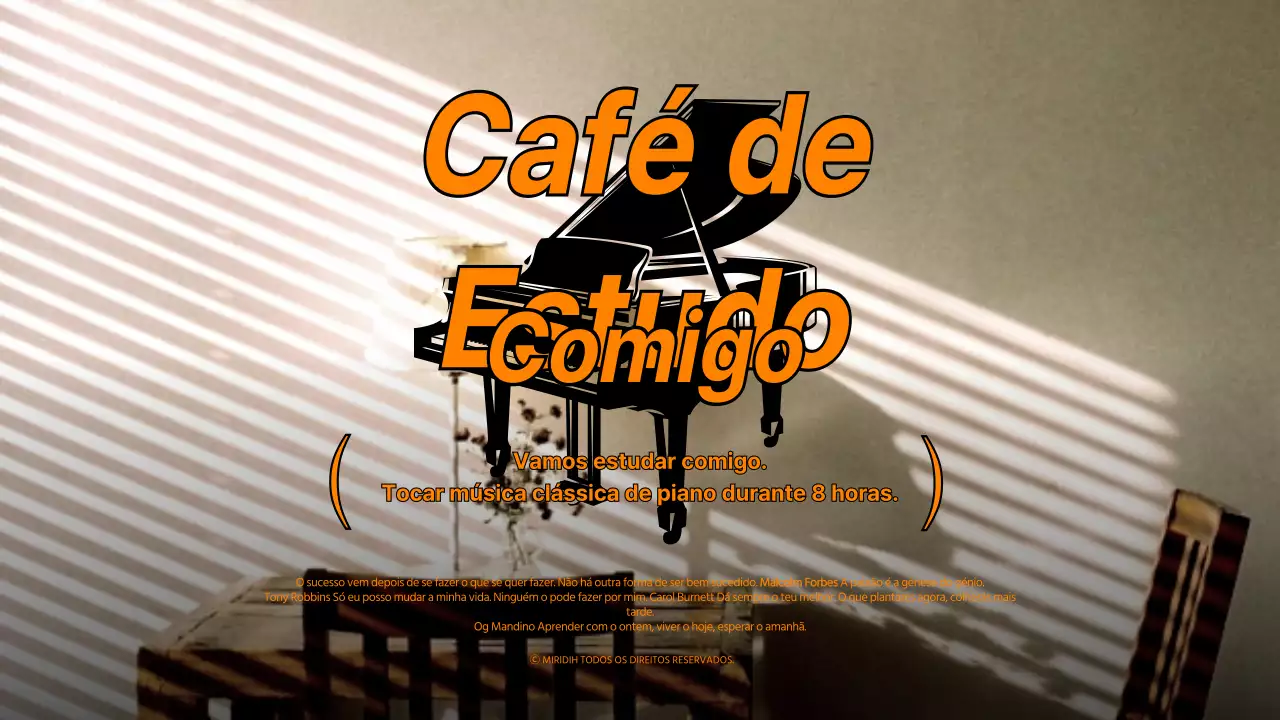 Tema de ambiente de café em cor de laranja