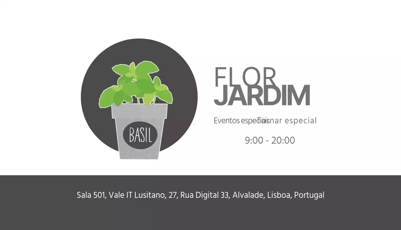 Cartões de visita para floristas