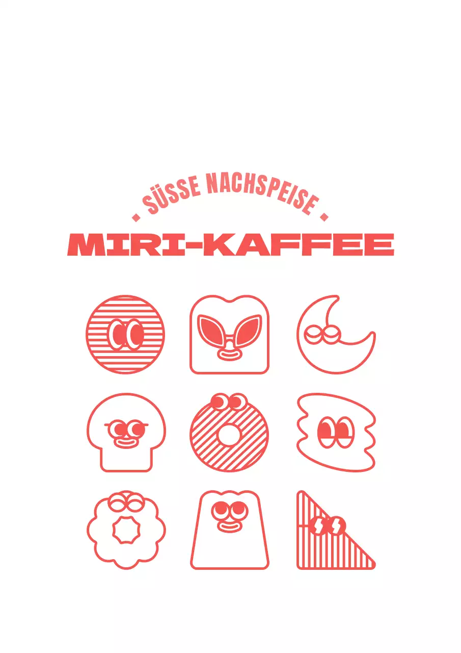 Niedlich und kuschelig Dessert Illustration Kombination in rosa und weißen Stil für Cafe Waren und Aktionen