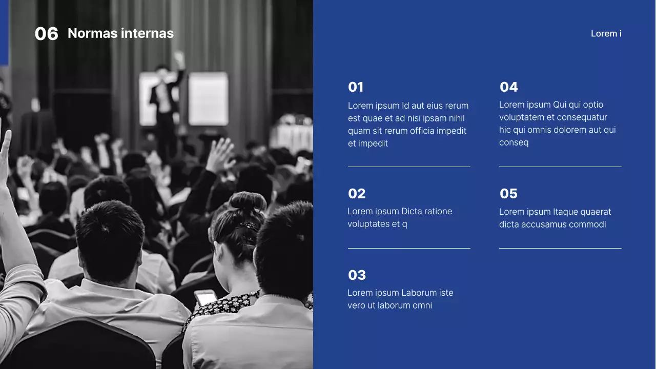 Simulacro de concurso universitario en blanco y azul