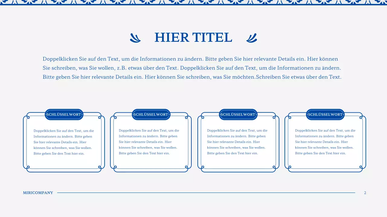 Kachelmuster im Vintage-Stil in Blau