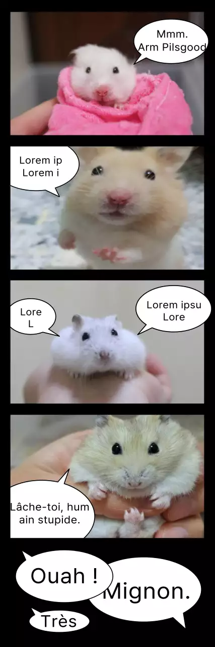 Bulle de dialogue en dessin animé, tête d'homme