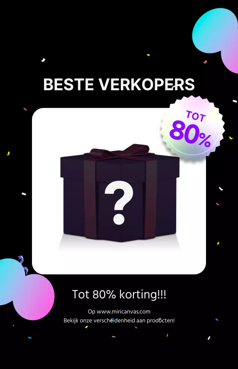 Een feestelijke uitverkoop in paars en zwart
