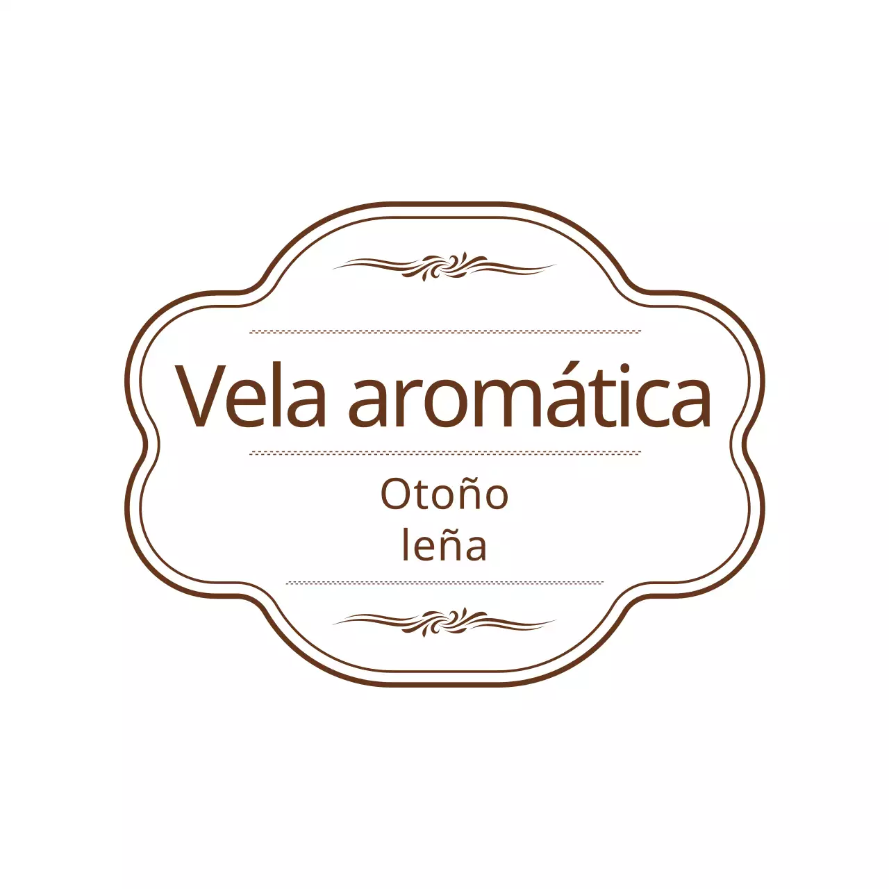 Cómo utilizar una sencilla vela de estilo marco sentimental en marrón y blanco