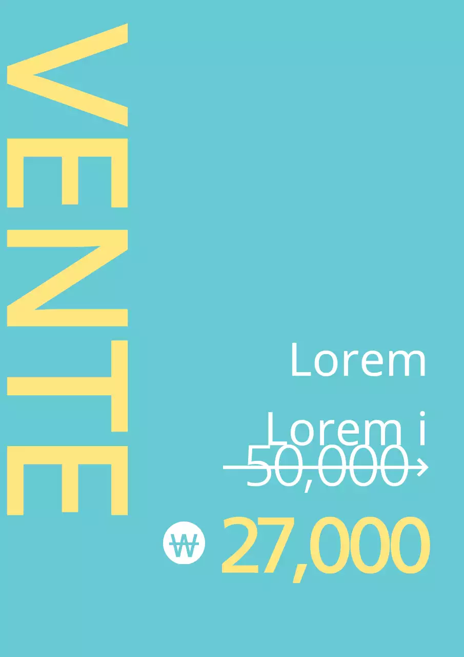 Flyer simple de réduction pour salon de manucure en bleu clair et jaune