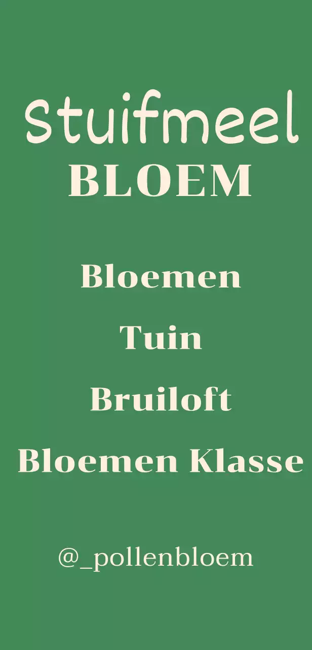 Teken van bloemenwinkel met botanische illustraties op groene achtergrond