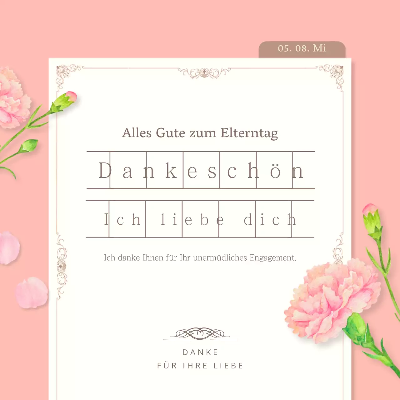 Wertschätzung zum Muttertag