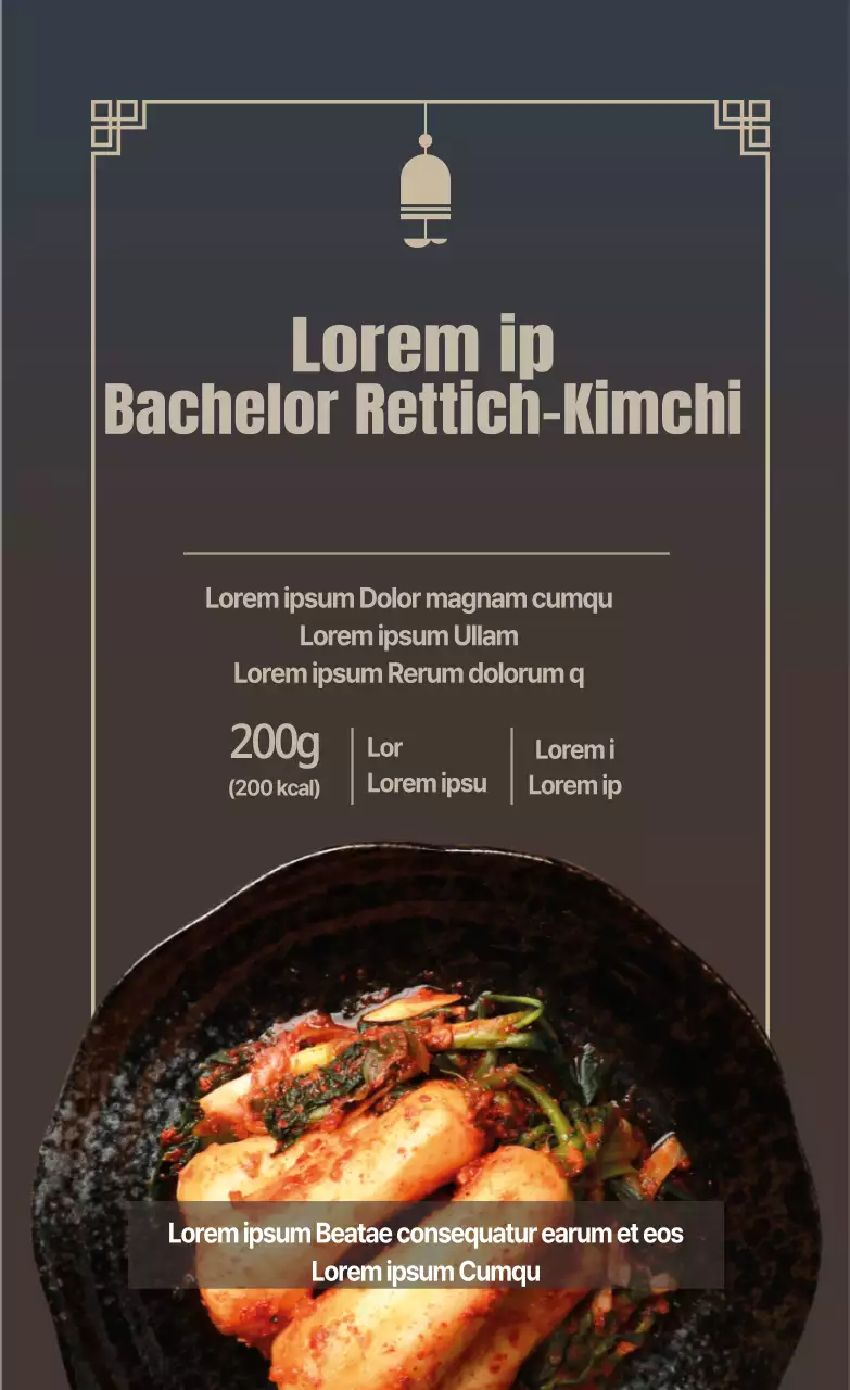 Bachelor-Rettich-Kimchi Lebensmittelfakten