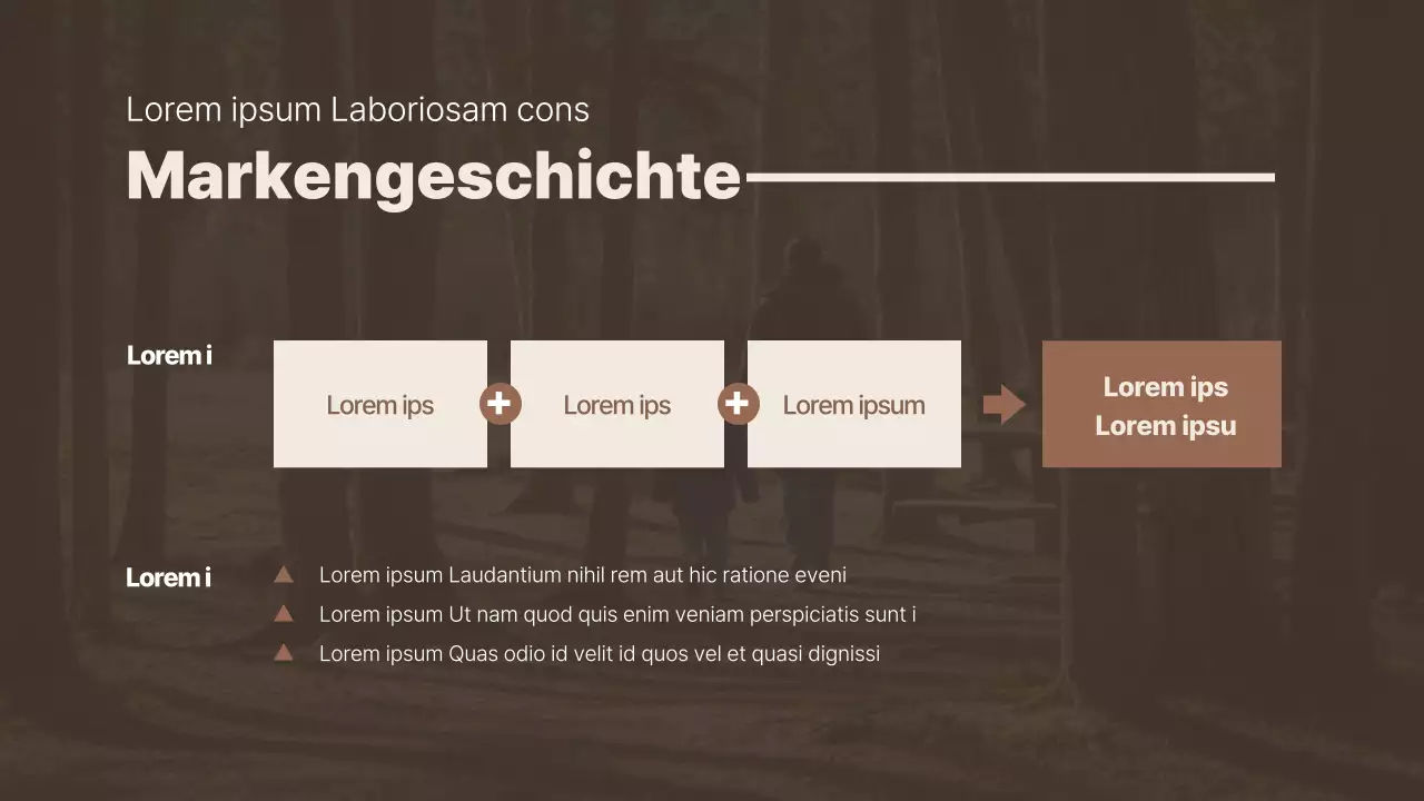 Braun und einfach für die Präsentation von Fallstudien