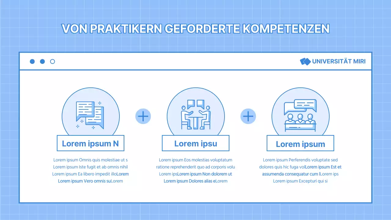 Hellblaue Job-Mentoring-Präsentation