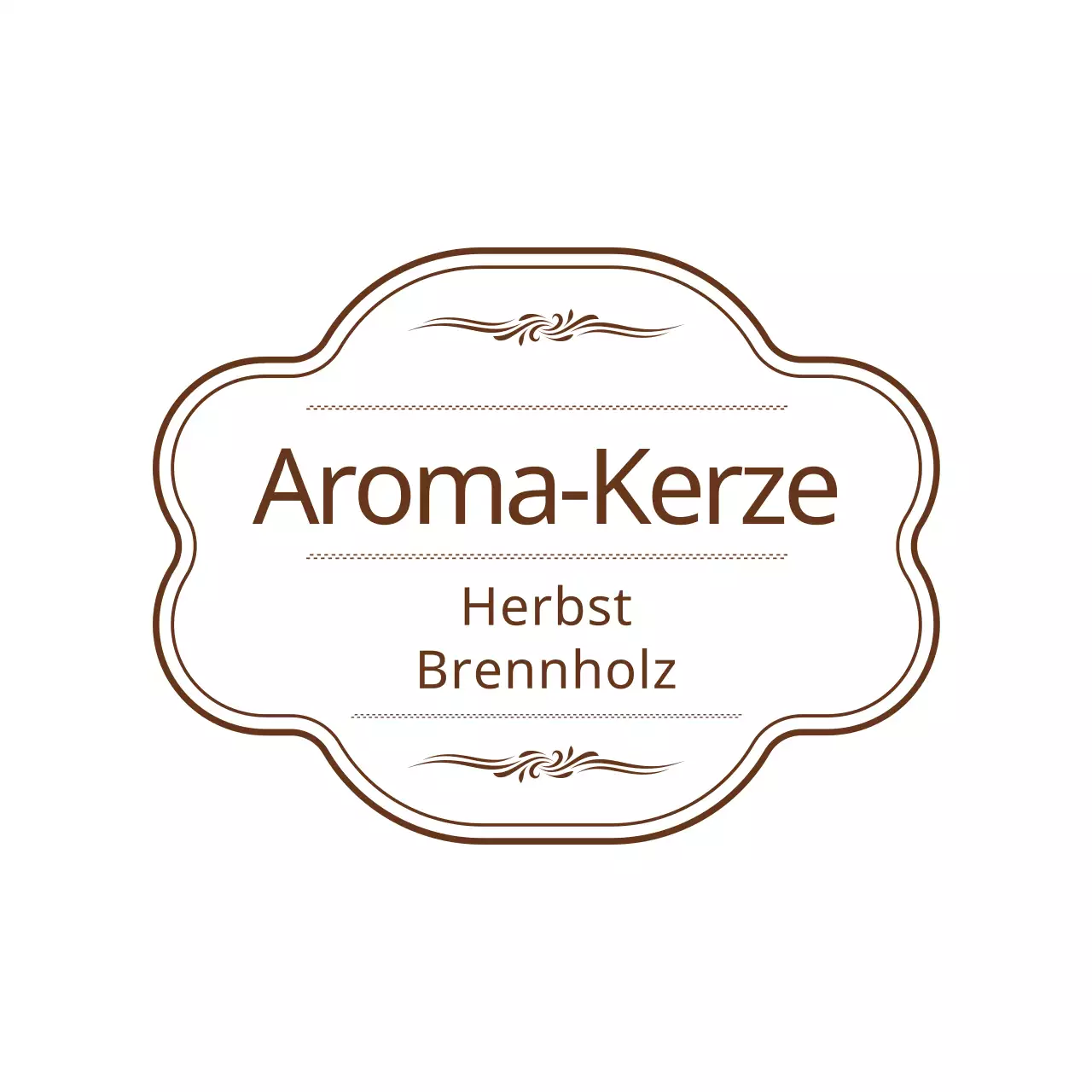 So verwenden Sie eine schlichte, sentimentale Kerze im Rahmenstil in Braun und Weiß