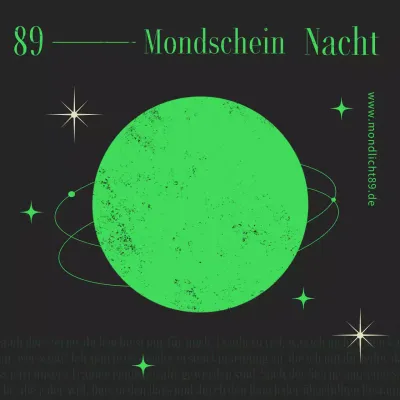 Festliches Poster in Schwarz und Grün