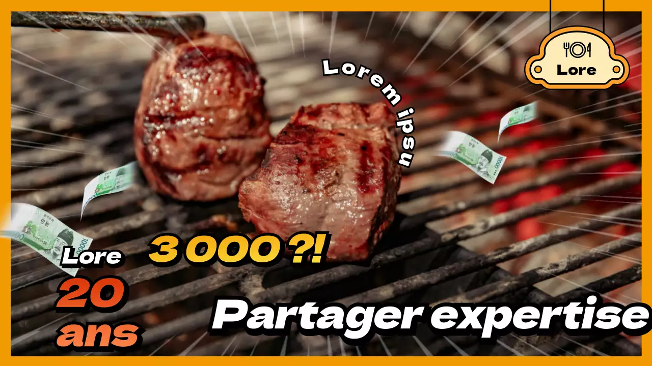 Comment faire des affaires avec un concept de bande dessinée jaune et orange ?