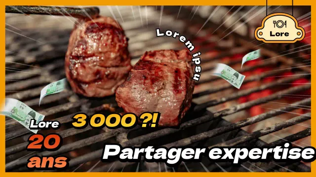 Comment faire des affaires avec un concept de bande dessinée jaune et orange ?