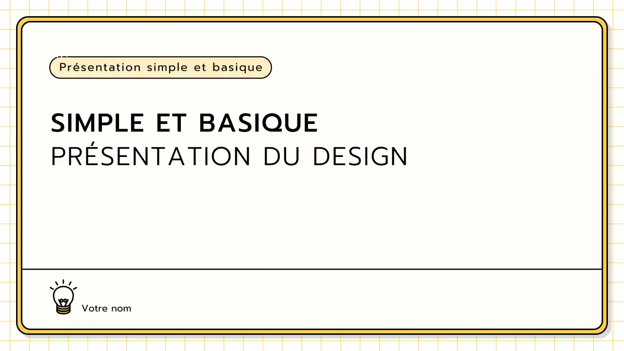 Un kit de présentation de base en jaune, vert lime et bleu
