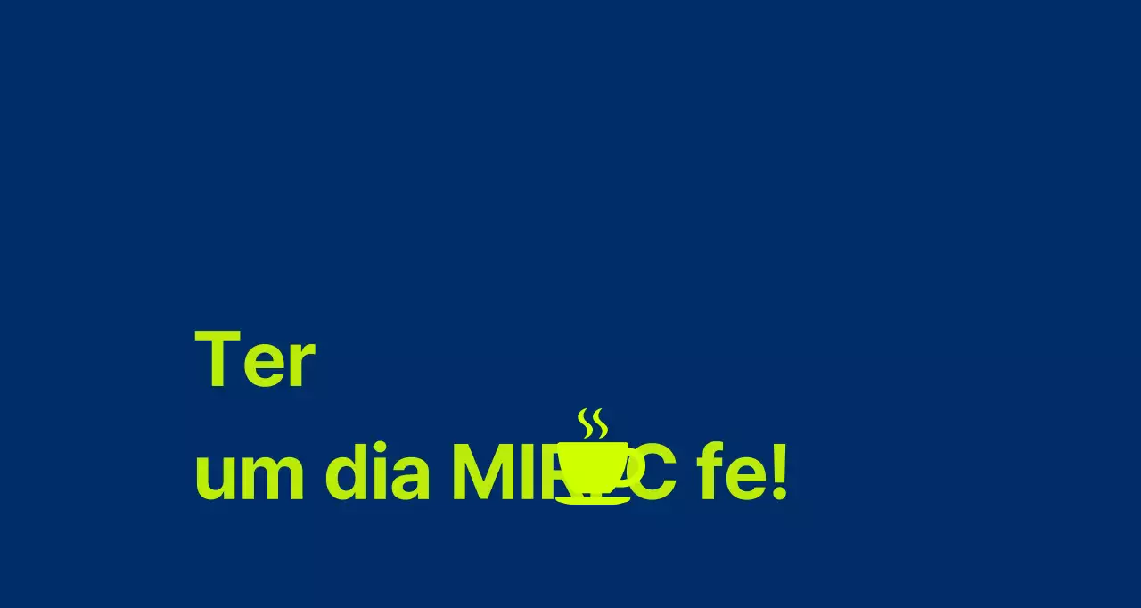 Café Ballette sobre um fundo azul-marinho