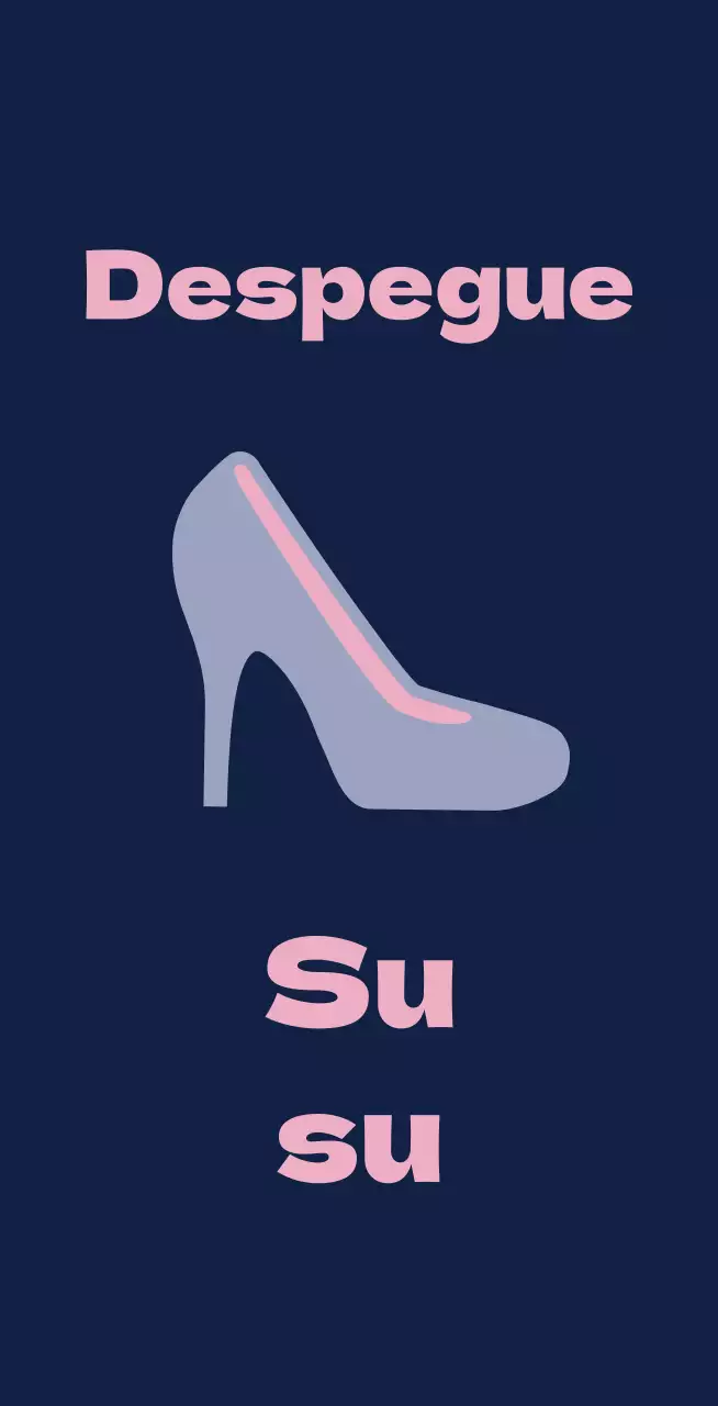 Zapatillas de ballet sobre fondo azul marino con un cartel que pide quitarse las zapatillas.