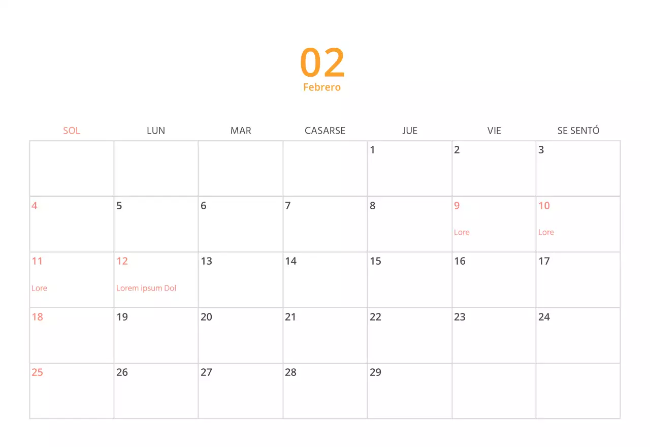 Bonito calendario de sobremesa ilustrado de temática familiar en color verde