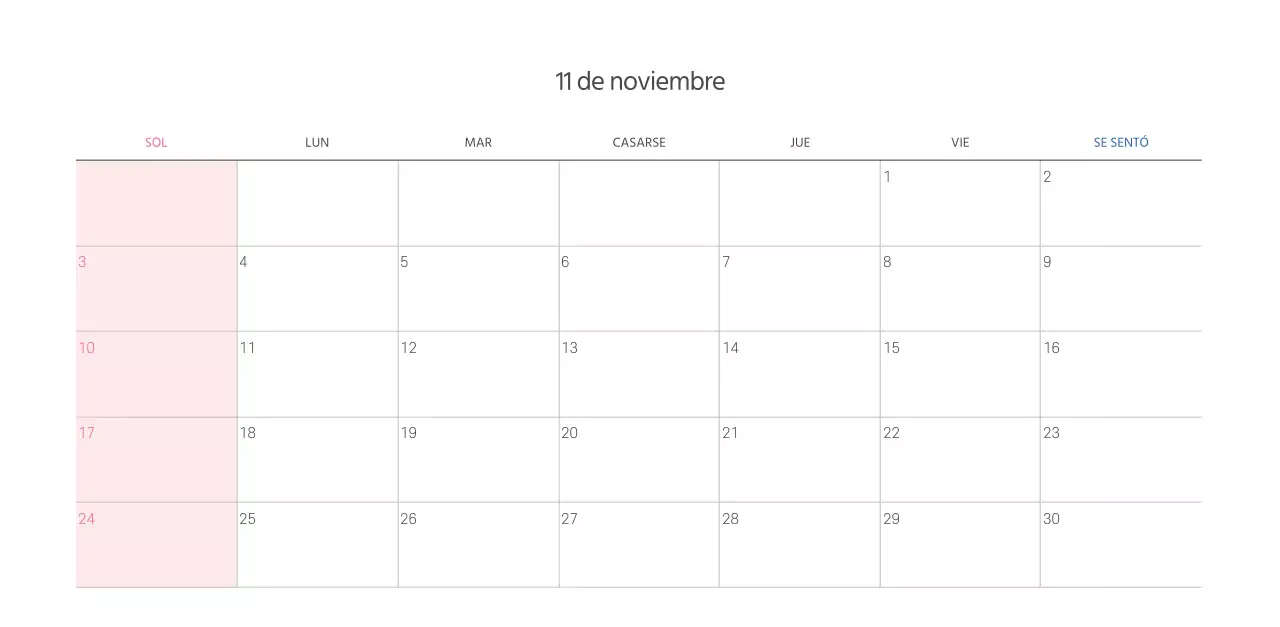 Calendario eclesiástico con cálidas ilustraciones