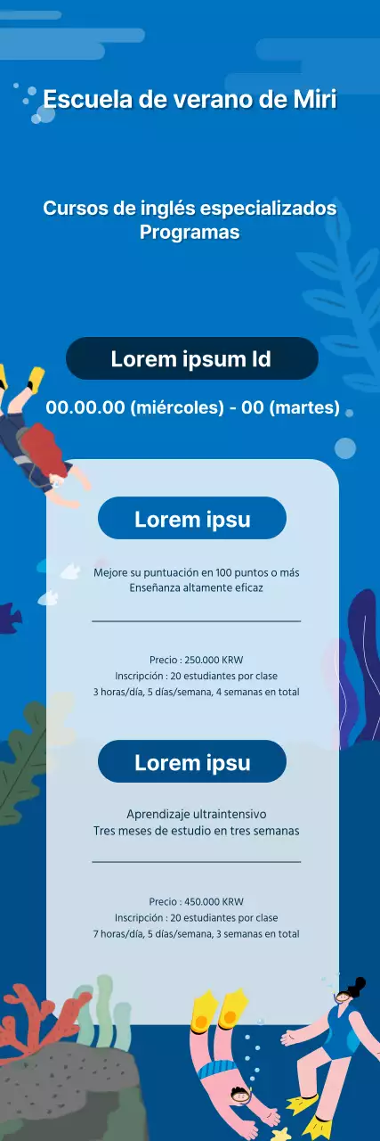 Presentamos los especiales escolares en azul oscuro