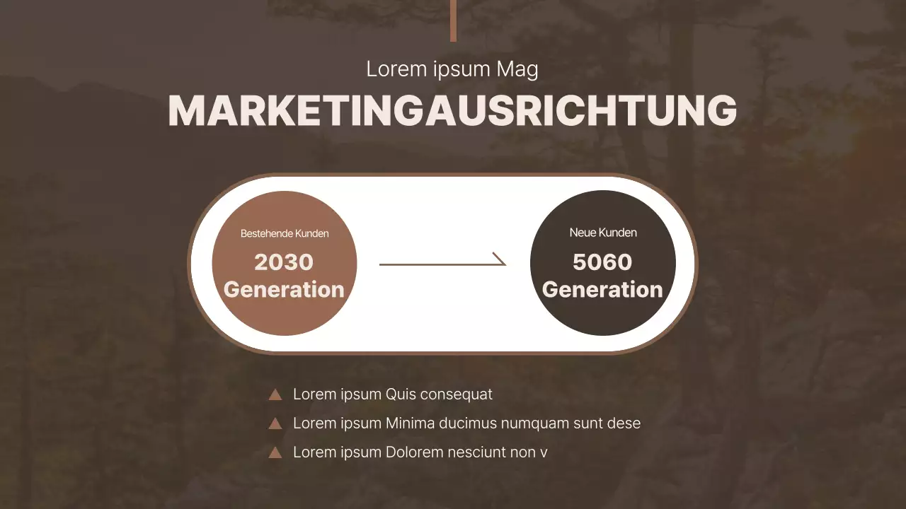 Braun und einfach für die Präsentation von Fallstudien