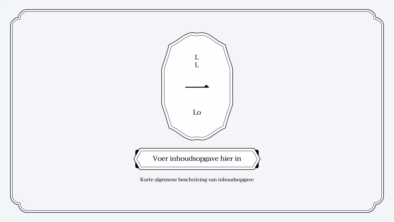 Eenvoudige presentatiekit in oosterse stijl