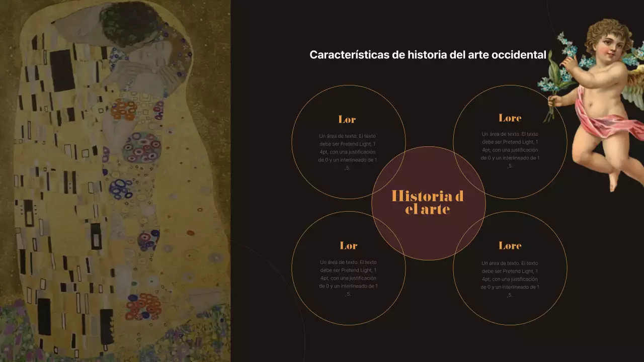 Infografía de obra maestra antigua en negro y marrón
